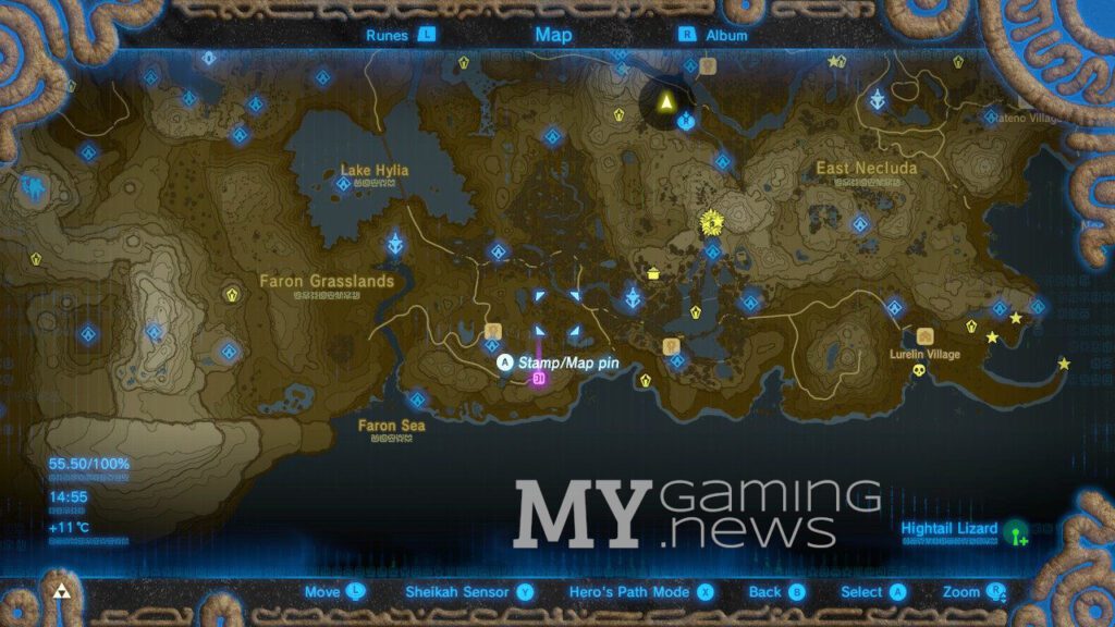 Horse God Fountain on map