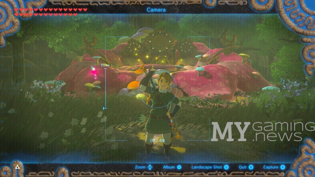 Link standing next to Fairy Fountain