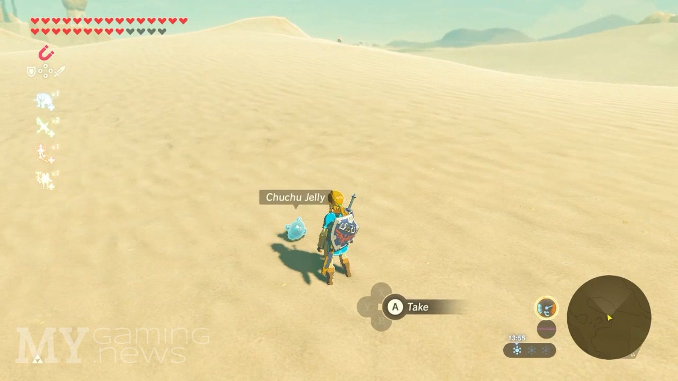 Chu Chu Jelly in Gerudo Desert in Zelda Breath of the Wild