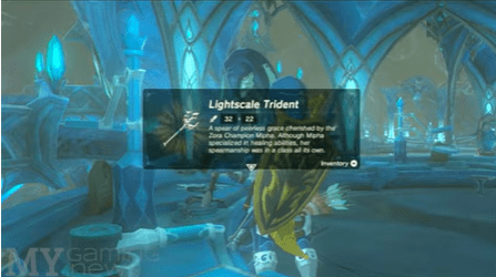 Recovering the Lightscale Trident (BotW)